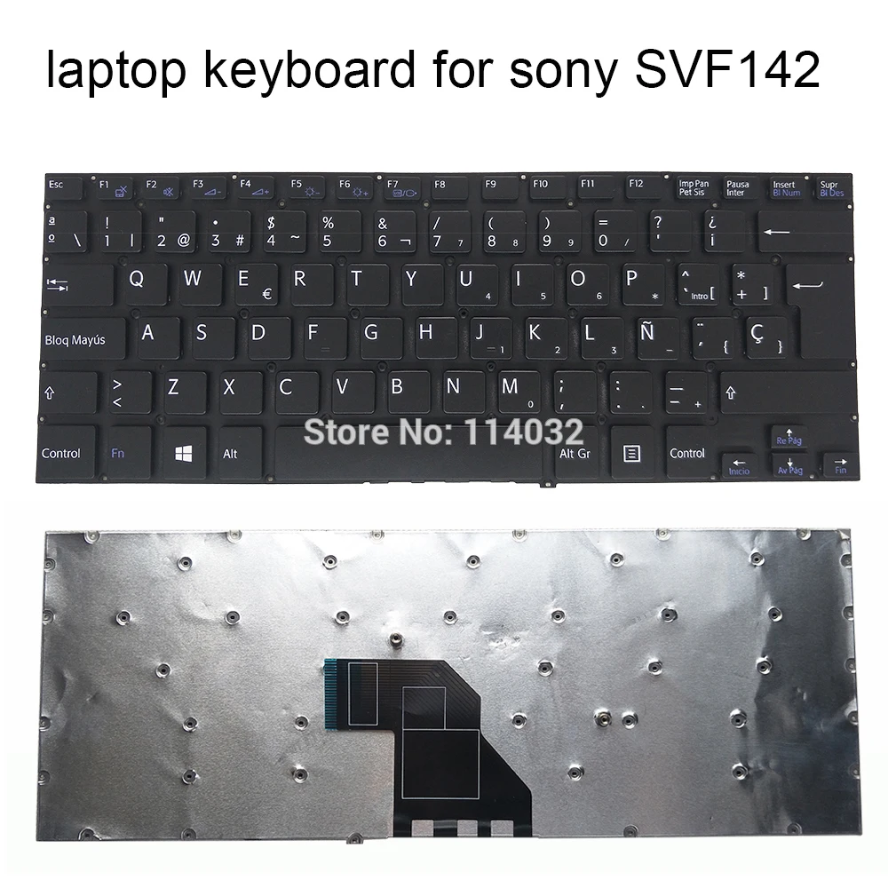 

Spain Replacement Keyboards For SONY Vaio SVF14 SVF142 SVF143 SVF144 SVF14E SVF14214CXB SVF14325 SP Spanish Fit Latin Keyboards