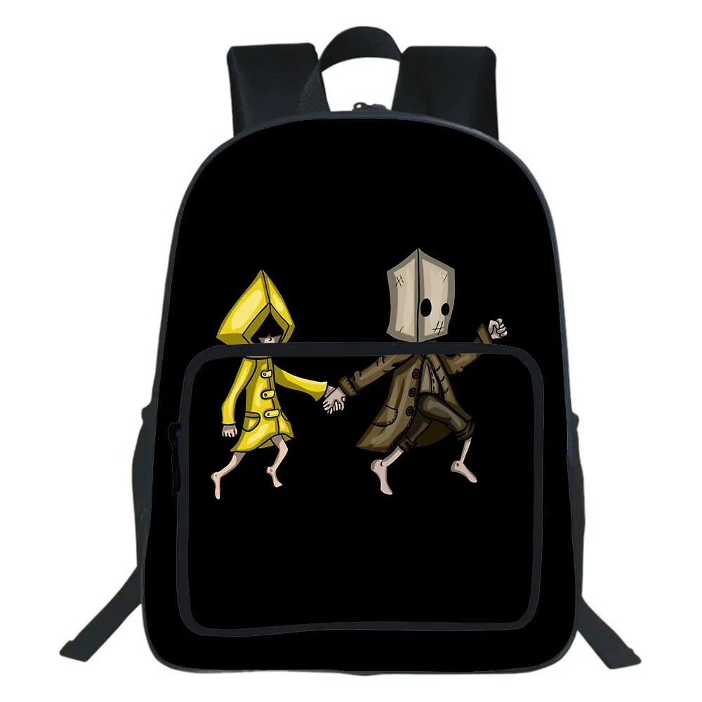 Little Nightmares BackpackHorror Adventure Game School Bag Teenager Backpack College Style Travel Double-layer Bag 19 Inches