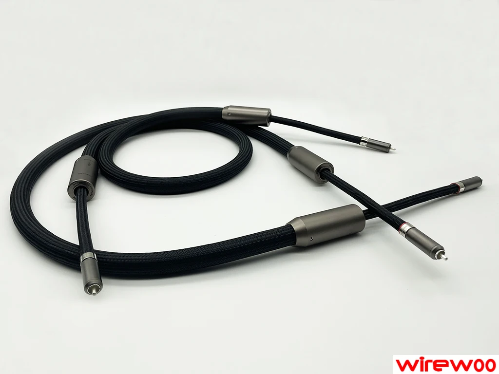 Wirewoo 918 cable de Audio RCA de plata sólida pura