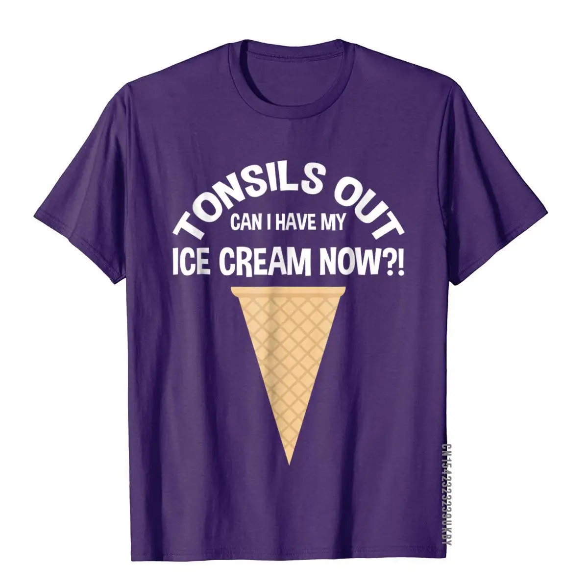 Tonsils Out Can I Have My Ice Cream Now Tonsillectomy Shirt Cotton Top T-Shirts For Men Summer Tops Shirts Cute Normal