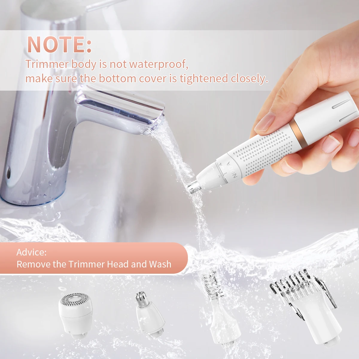 女性用ボディトリマー,痛みのない鼻シェーバー,眉毛,耳,親密な部分のビキニライン,1228