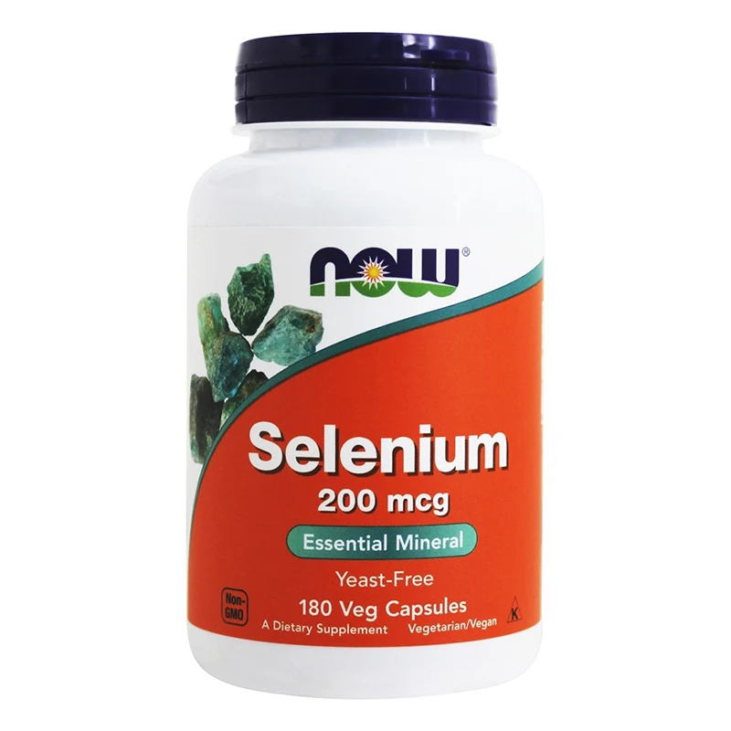 Free shipping Selenium 200 mcg Essential Mineral Yeast-Free 180 Veg Capsules