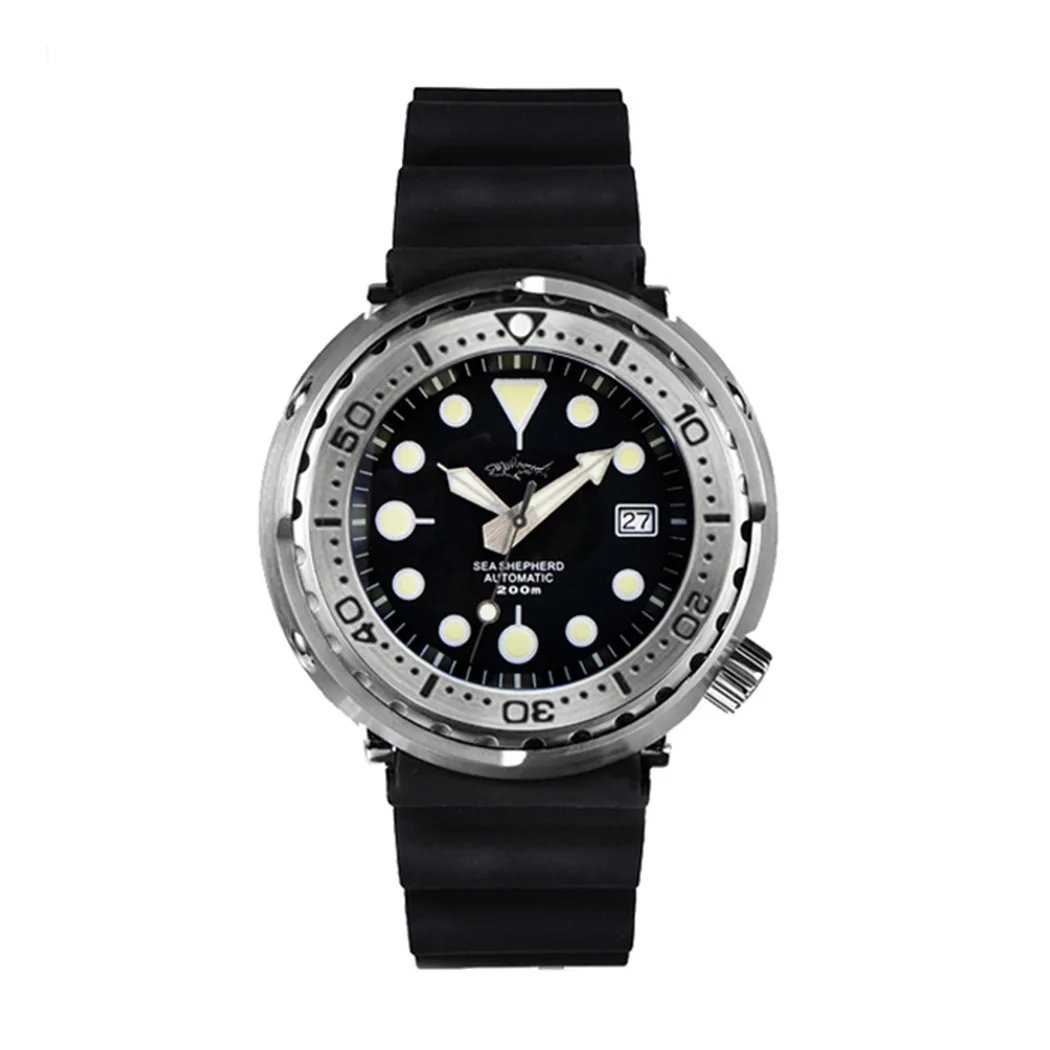 Heimdallr Men Diver Watch 47mm Tuna Automatic Mechanical Wristwatch 20ATM Waterproof Luminous NH35 Sapphire Mirror