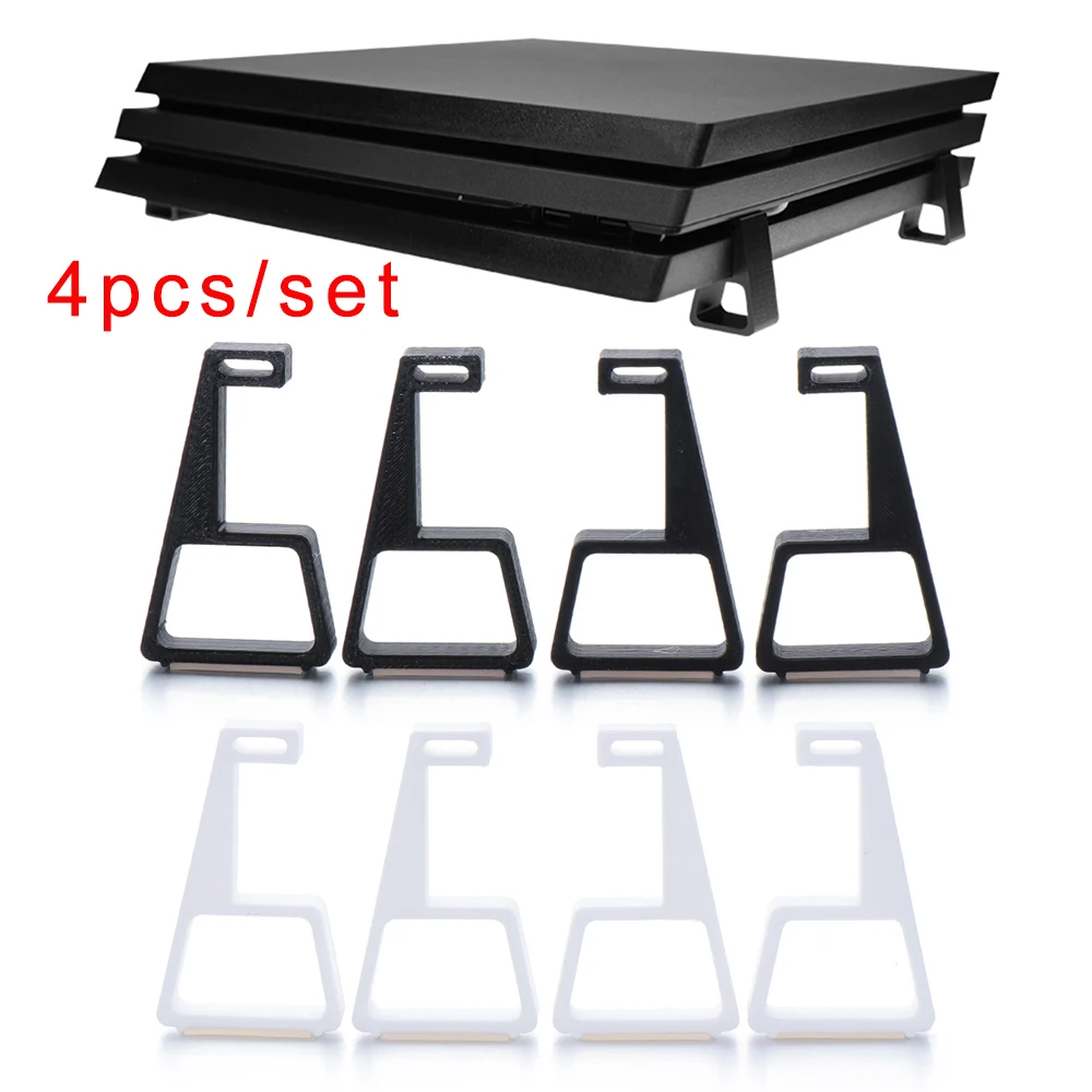 4PC New Game Console Horizontal Holder Bracket Cooling Feet Desktop Stand For Sony PlayStation4 PS4 Slim Pro Game Accessories