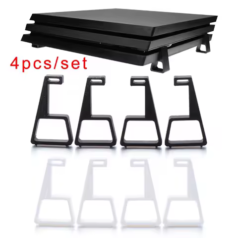 4PC New Game Console Horizontal Holder Bracket Cooling Feet Desktop Stand For Sony PlayStation4 PS4 Slim Pro Game Accessories