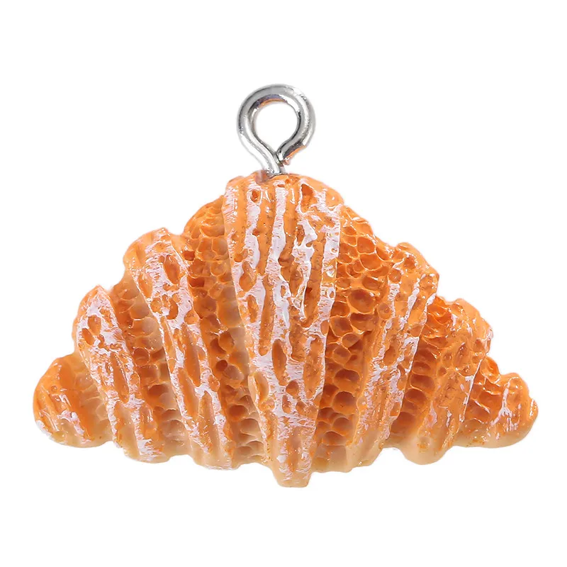 Sansango 10Pcs Cute Mini Resin Hamburger Sandwich Charms Pendants for Diy Earrings Key Chains Fashion Jewelry Making - view 3