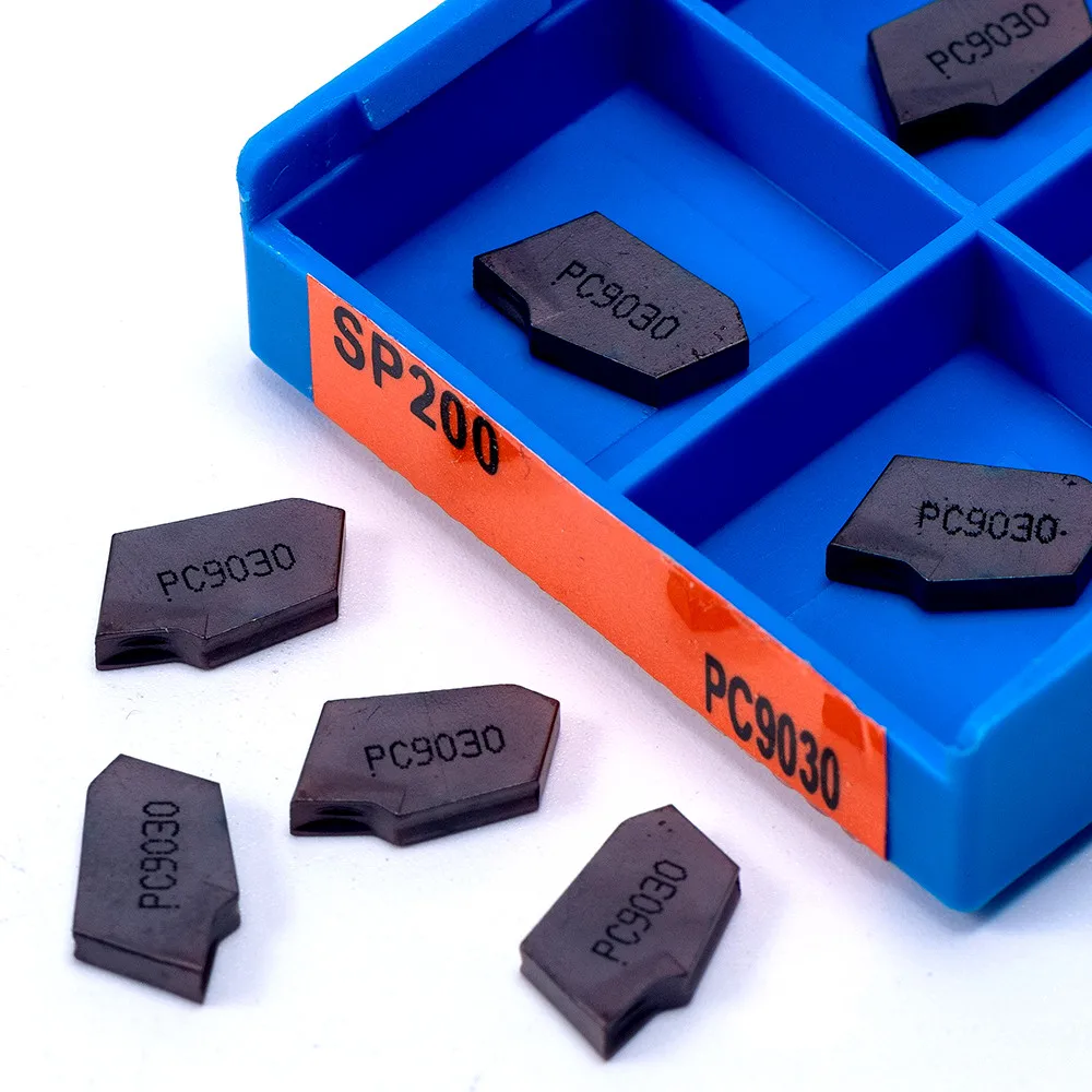 SP200 PC9030 NC3020 NC3030 2 millimetri 10pcs Scanalatura Inserti In Metallo Duro Tornio Utensili di Tornitura SP 200 Tornio Scanalatura Inserti di tornitura inserto