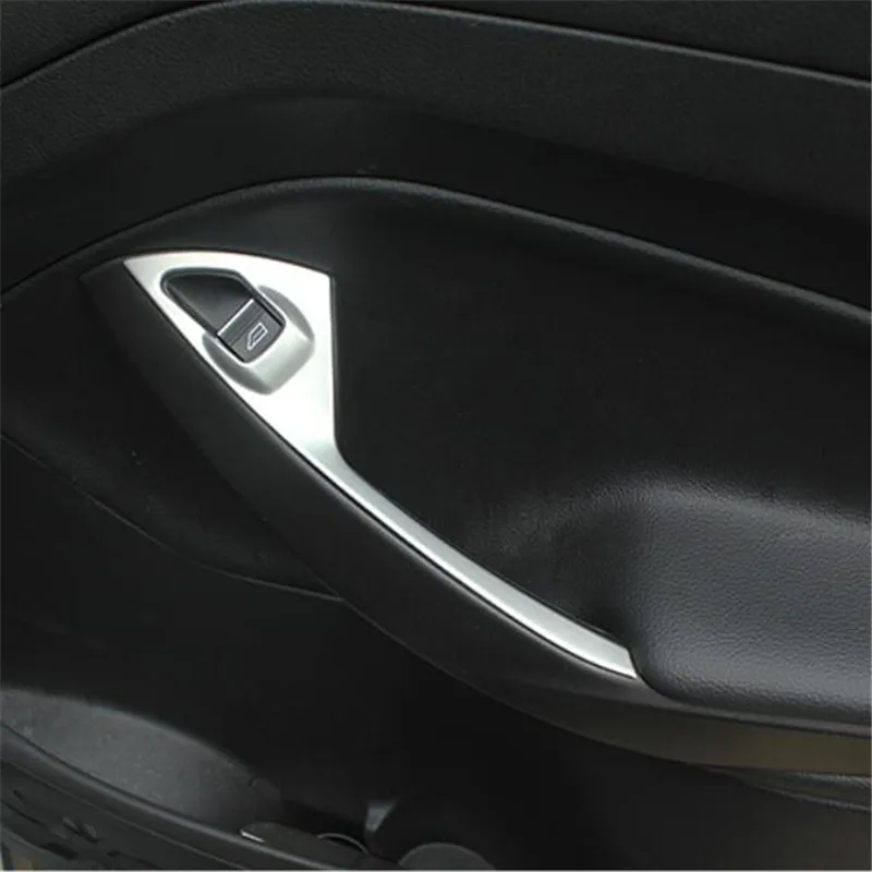 4pcs/set Stainless steel Car accessories Interior Door armrest handle panel decoration Sticker For Ford ESCAPE KUGA 2013-2019