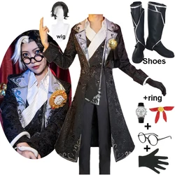 Game Identity V Cosplay Costumes Photographer Joseph Desaulniers Cosplay Costume D.M Skin Uniforms Wig shoes For Adult Halloween