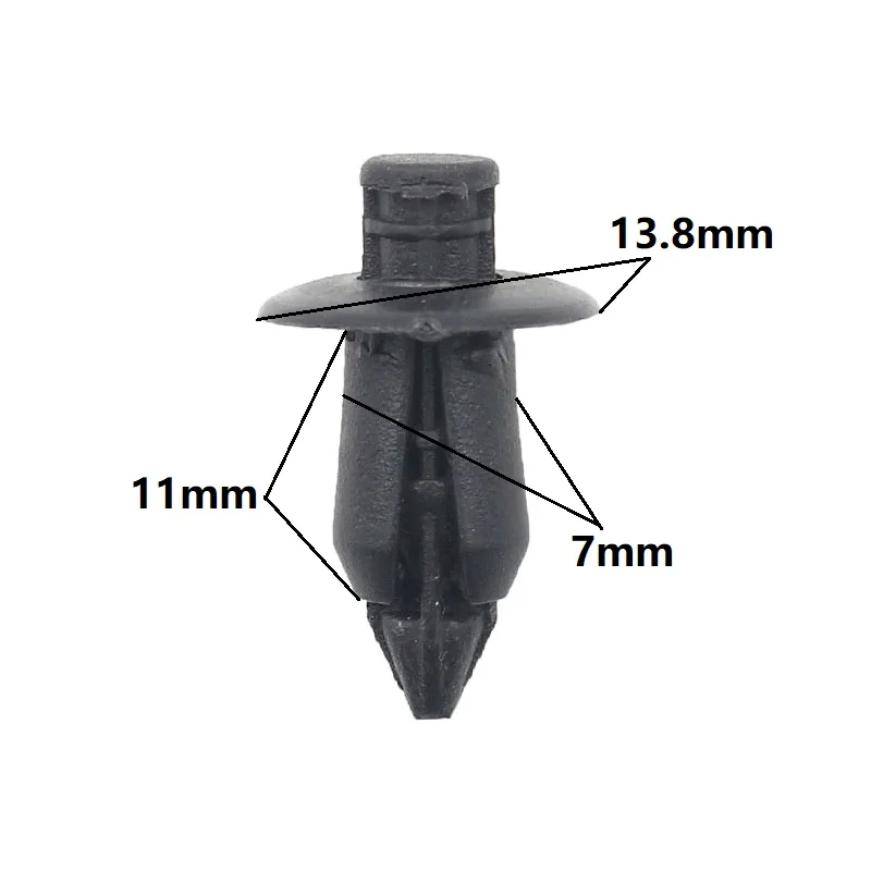 POM Small Expansion Arrows Buckle Fits 7mm Hole Auto Interior Door Fastener Rivet For Suzuki Mitsubishi Toyota