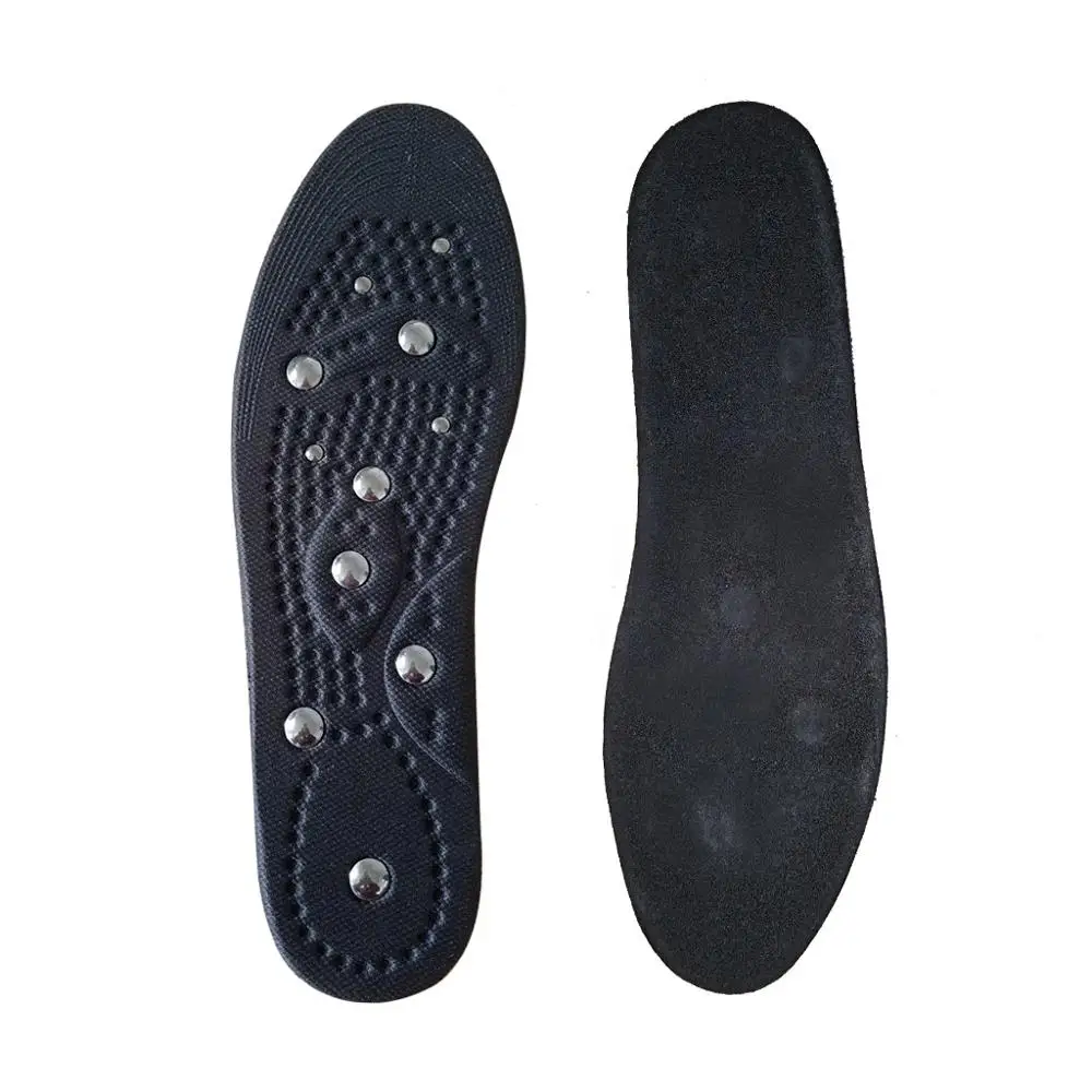 Men Women Insoles Magnetic Plantar Heel Care Shoes pad Improve Sleeping Therapy Fasciitis Massage Magnet Insoles