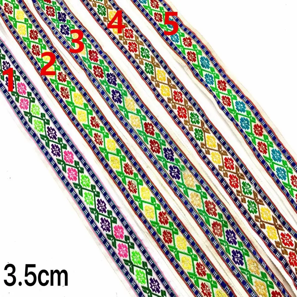 

3.5cm ethnic style folk style nation style embroidery webbing,embroidery ribbon,garment ribbon,shoes ribbon,bag ribbon,QC1126B