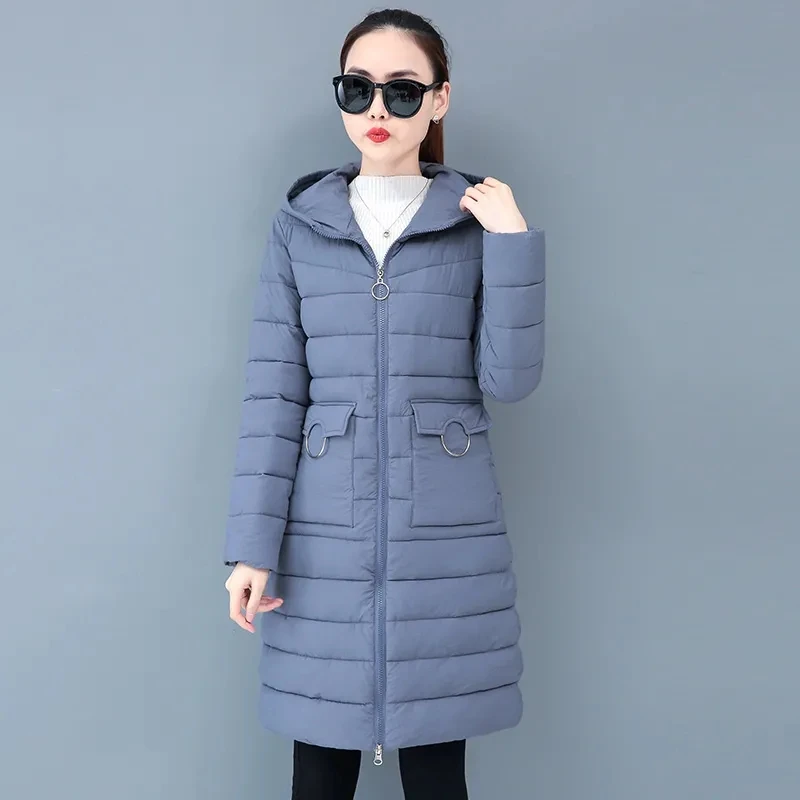 Winter Jacket Women Yellow M-3XL Plus Size Hooded Parkas 2020 Autumn New Light Thin Slim Long Sleeve Cotton Coats Feminina