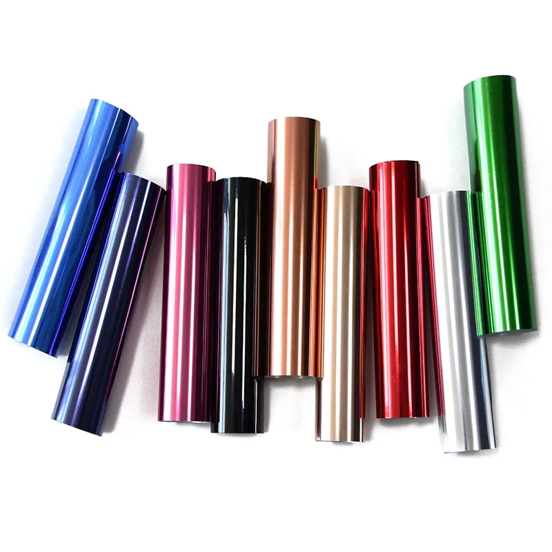 20 Colors Metallic PU Heat Transfer Vinyl Film Heat Press Machine T-Shirt Iron On HTV Printing DIY Clothing Film