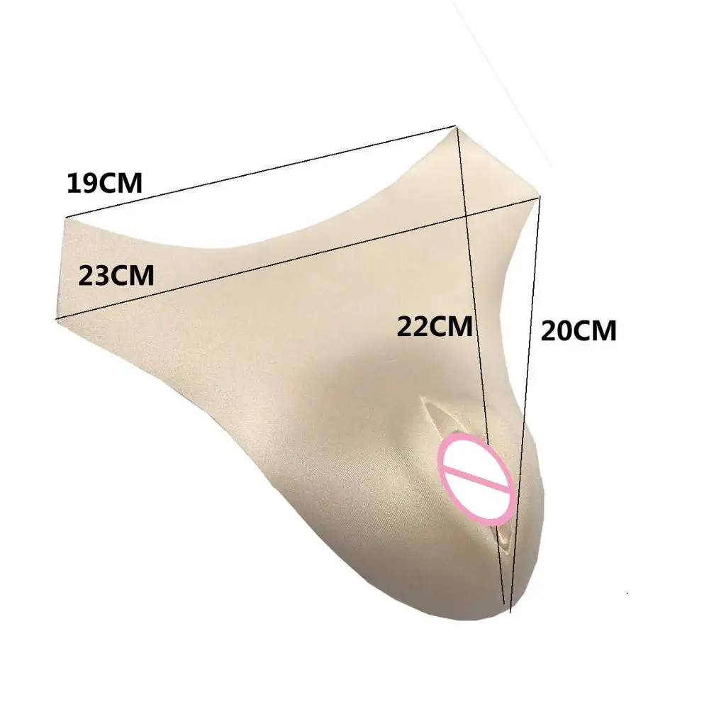 Realistic Vagina Panties transgender Panties Fake Vagina Pant for Drag Queen transvestite Panties Transvestite cosplay