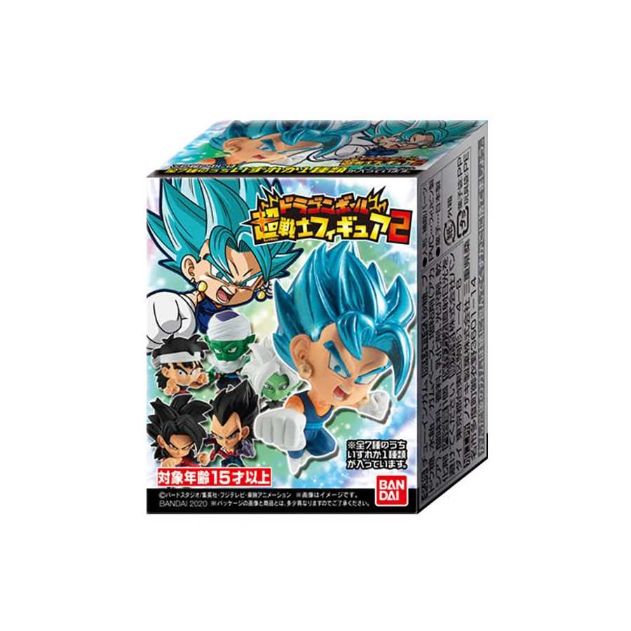 Original bandai dragon ball super soldado miniaturas série 2 goku vegeta zamasu figura de ação collectible modelo brinquedos figurais