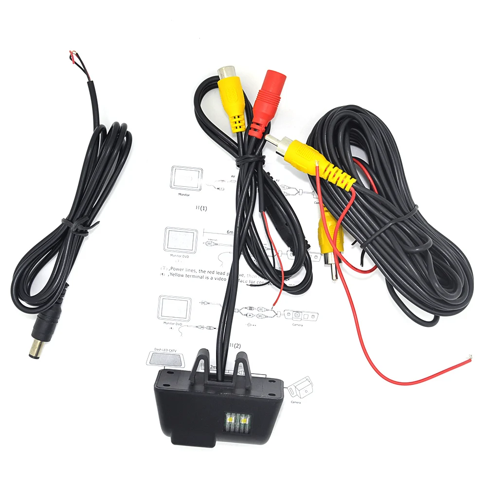 New 170 degree CCD Car Reversing Rear View Backup License Plate Backup Camera For Ford Transit Connect