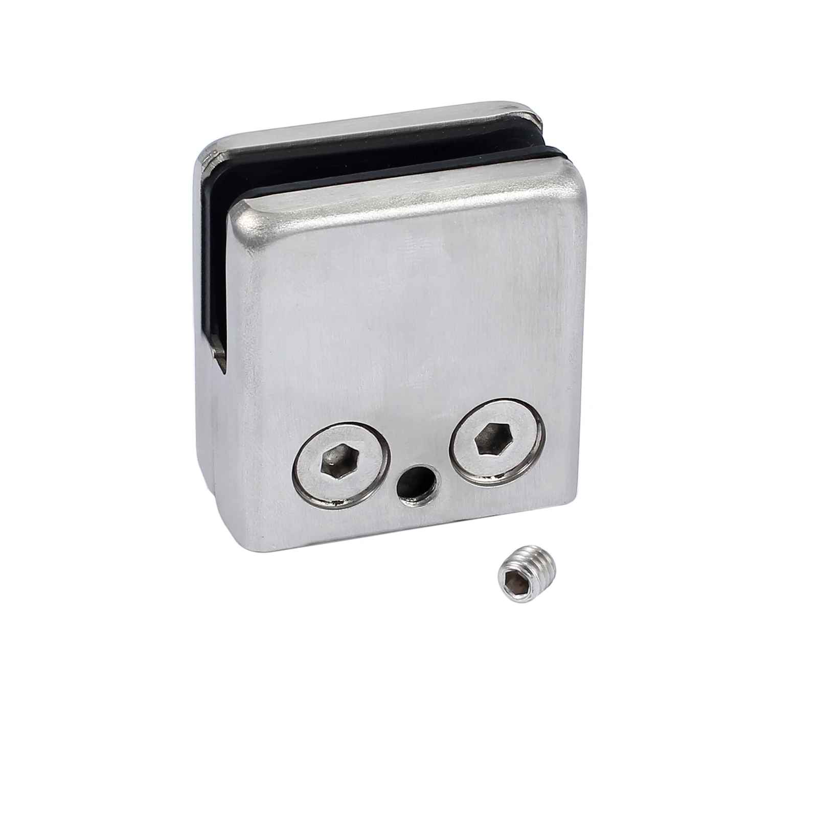 Imagem -06 - Stainless Steel Square Glass Clip Braçadeira Suporte Flat Back Corrimão 11 mm 12 mm Neoteck304