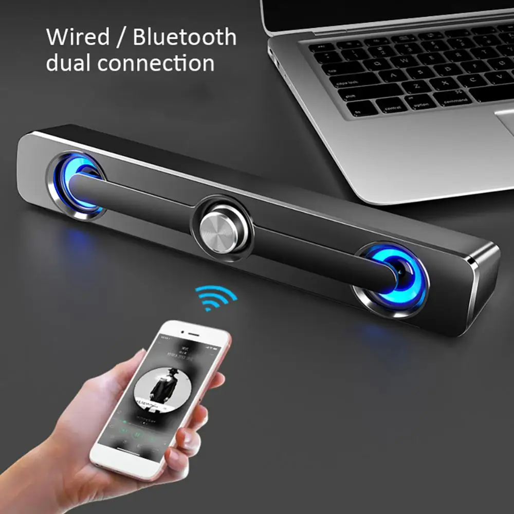 Bluelans Mini Usb Có Dây Âm Thanh Nổi Mạnh Mẽ Laptop Máy Tính Bảng Loa Bluetooth Loa Máy Tính Âm Thanh Để Bàn Nhà Loa Nhỏ