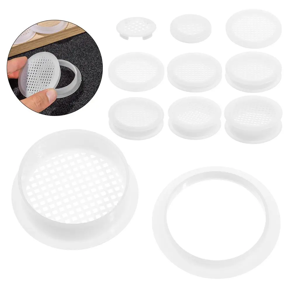 10/20Pcs Wardrobe Cabinet Air Vent Decorative Cover  Furniture Cupboard Shoe Cabinet Ventilation Mesh Hole Plug