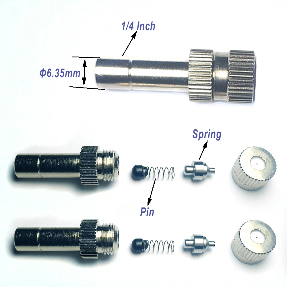 Outdoor Misting Fan Cooler PE Ring 6M Inlet Pipes 4/5/6 Quick Slip Nozzle Suitable for All Type of Outdoor Fans