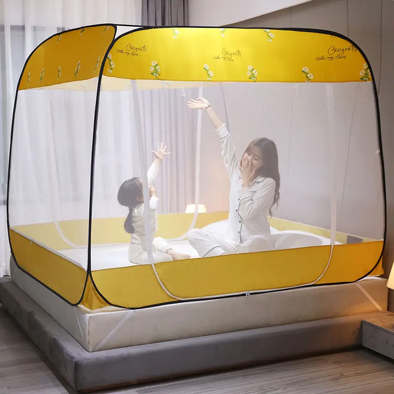 

Mosquito net 1.8m bed 1.5 household installation-free zipper anti-fall dust-proof encrypted account 2m foldable bed tent