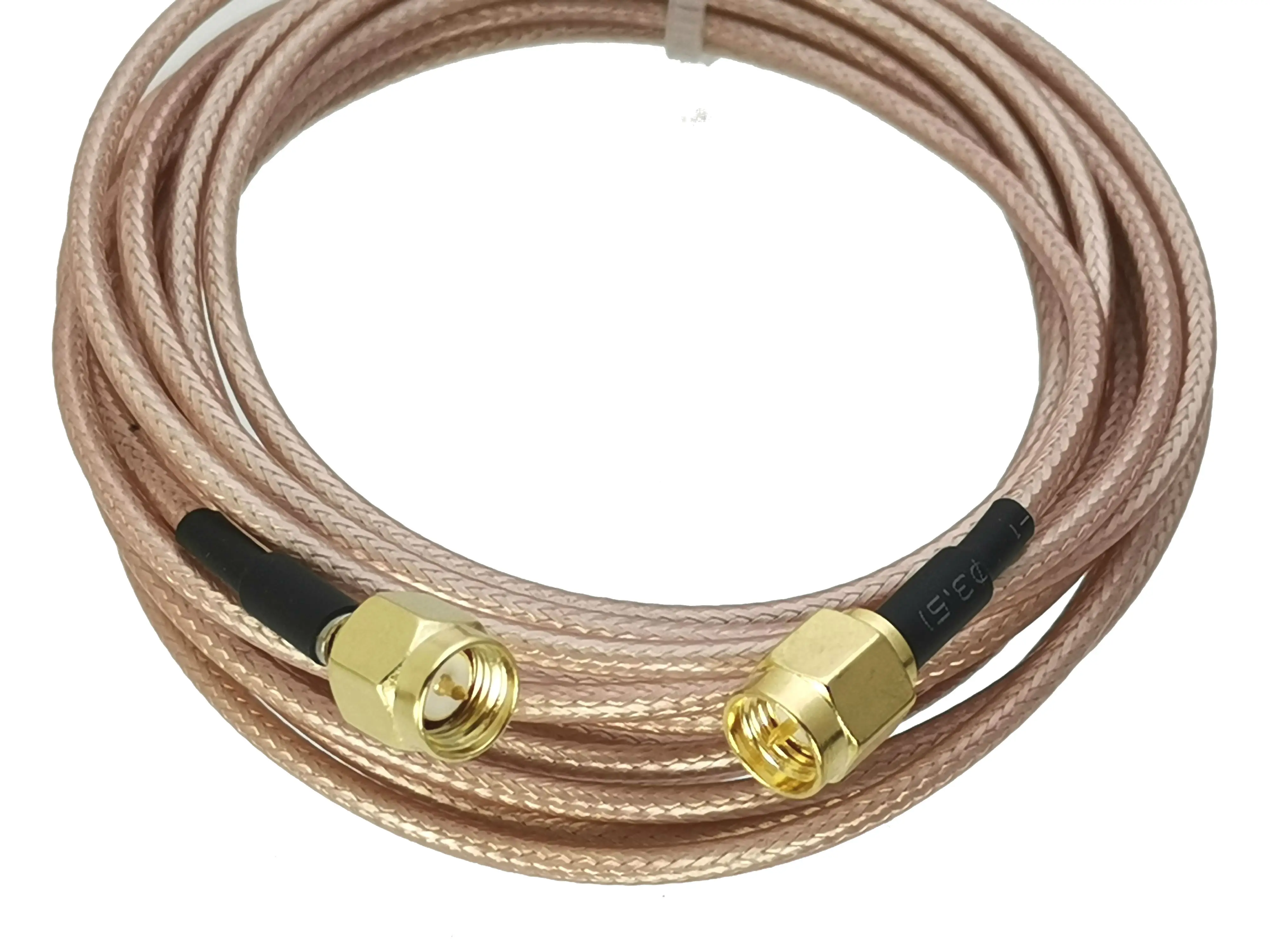 SMAオス-SMAオスプラグコネクタ,RF同軸ジャンパー,無線アンテナ用ピグテールケーブル,rg316,4 "〜5m, 1個