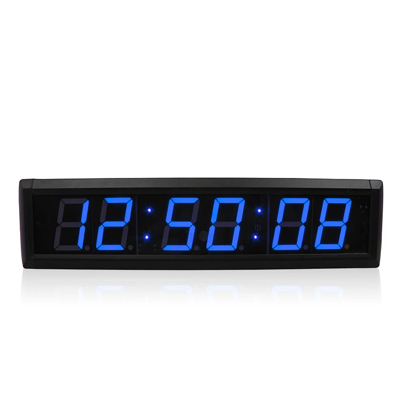 2.3 inches 12 dc LED wall clock digital meeting timer clock with countdown and count up