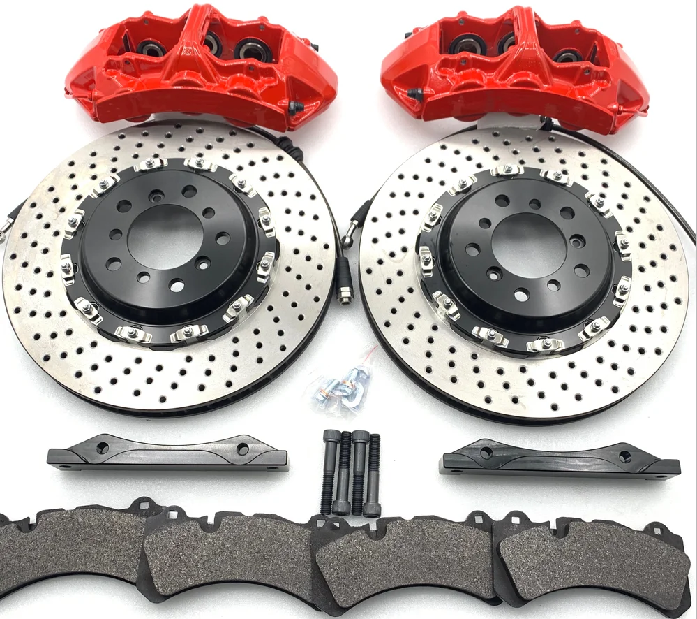 

Racing brake components JKGT6 calipers with high-performance sports brake pads 355x32 rotors with floating center caps for-Lexus