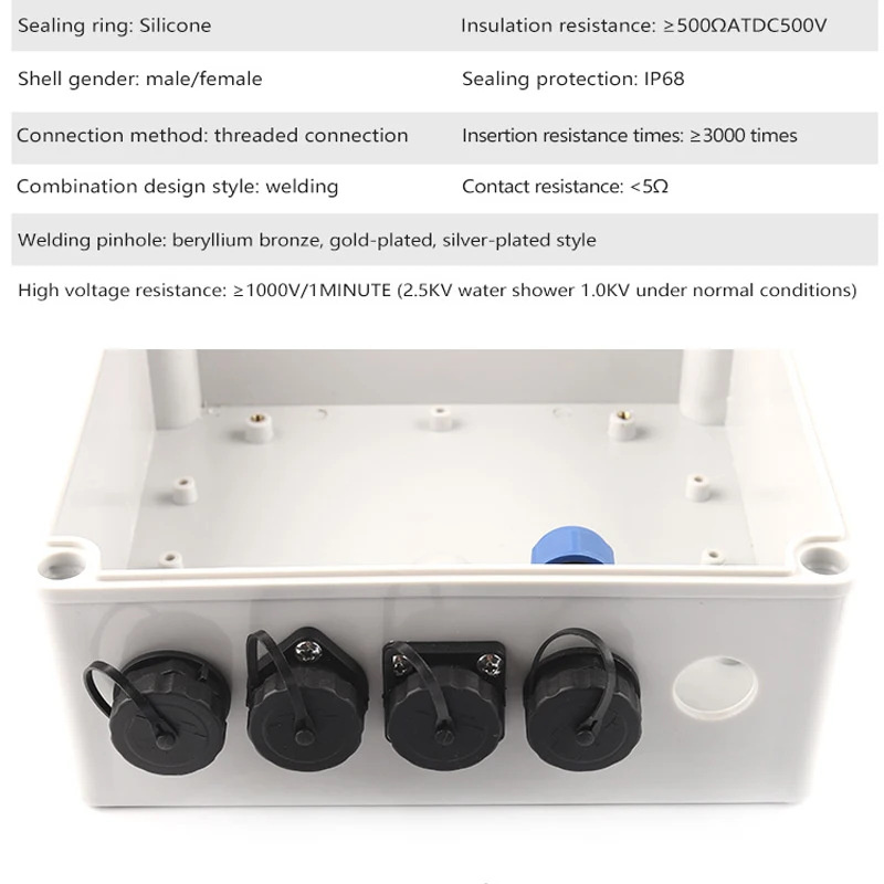 SP16 IP68 Connettore cavo aeronautico impermeabile 2/3/4/5/6/7/9 pin Docking/quadrato/flangia/dado posteriore Spina maschio e presa femmina