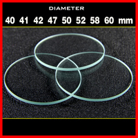 1PCS Flat lens Torchy lens For Glare Flashlight lamp glass Diameter 40 41 42 47 50 52 58 60mm Thickness 1.8mm glass lens