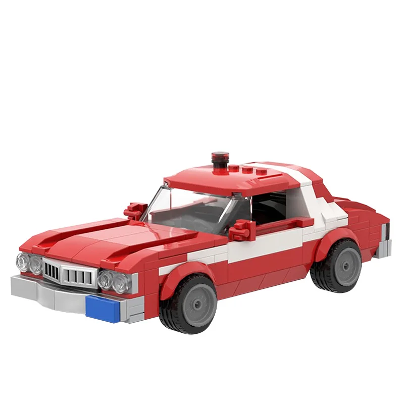 MOC Supercar Model Starskys Hutch 1976 Grans Torinos klocki pojazd wyścigowy prędkość klasyczna dekoracja zabawka dla dzieci prezent