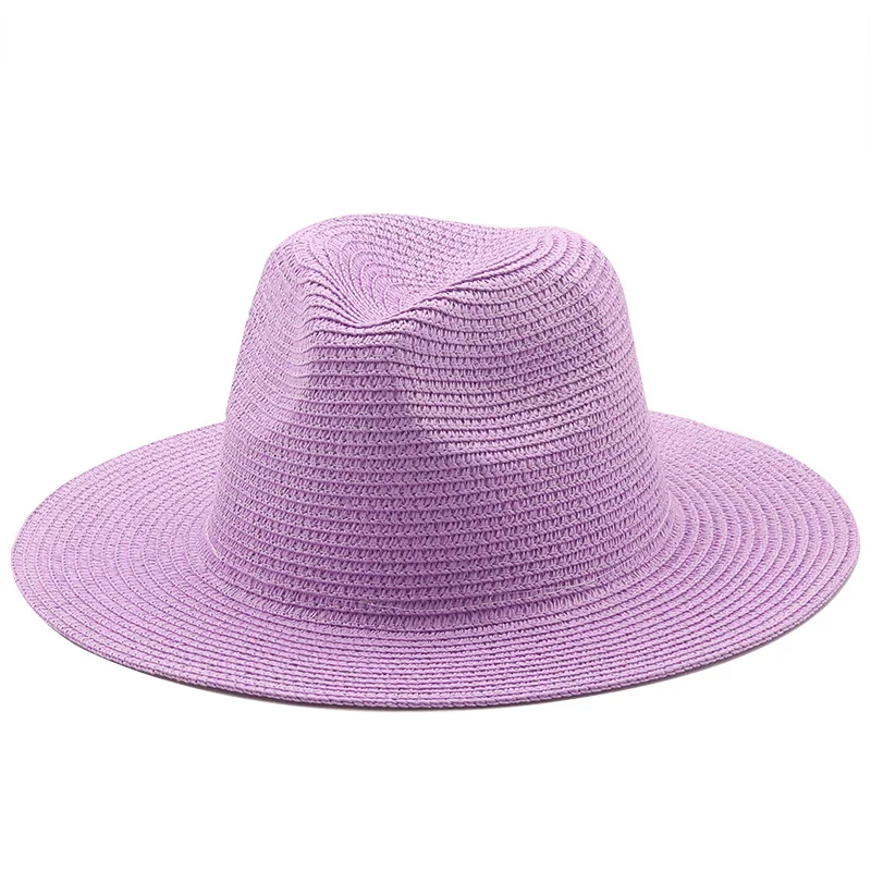 

Simple Girl Summer Panama Hats For Women Men Wide Brim Beach Jazz Hat Cooling Ladies fishing Sun Straw Hat