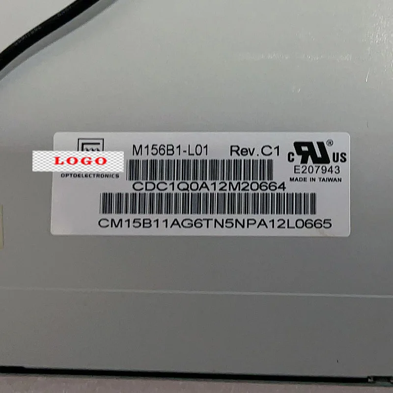 M156B1 L01 15.6 بوصة 1366*768 TN 30 دبابيس LVDS 65% NTSC 250 cd/متر مربع 60hz نسبة التباين 500:1 شاشة لاب توب LCD M156B1-L01