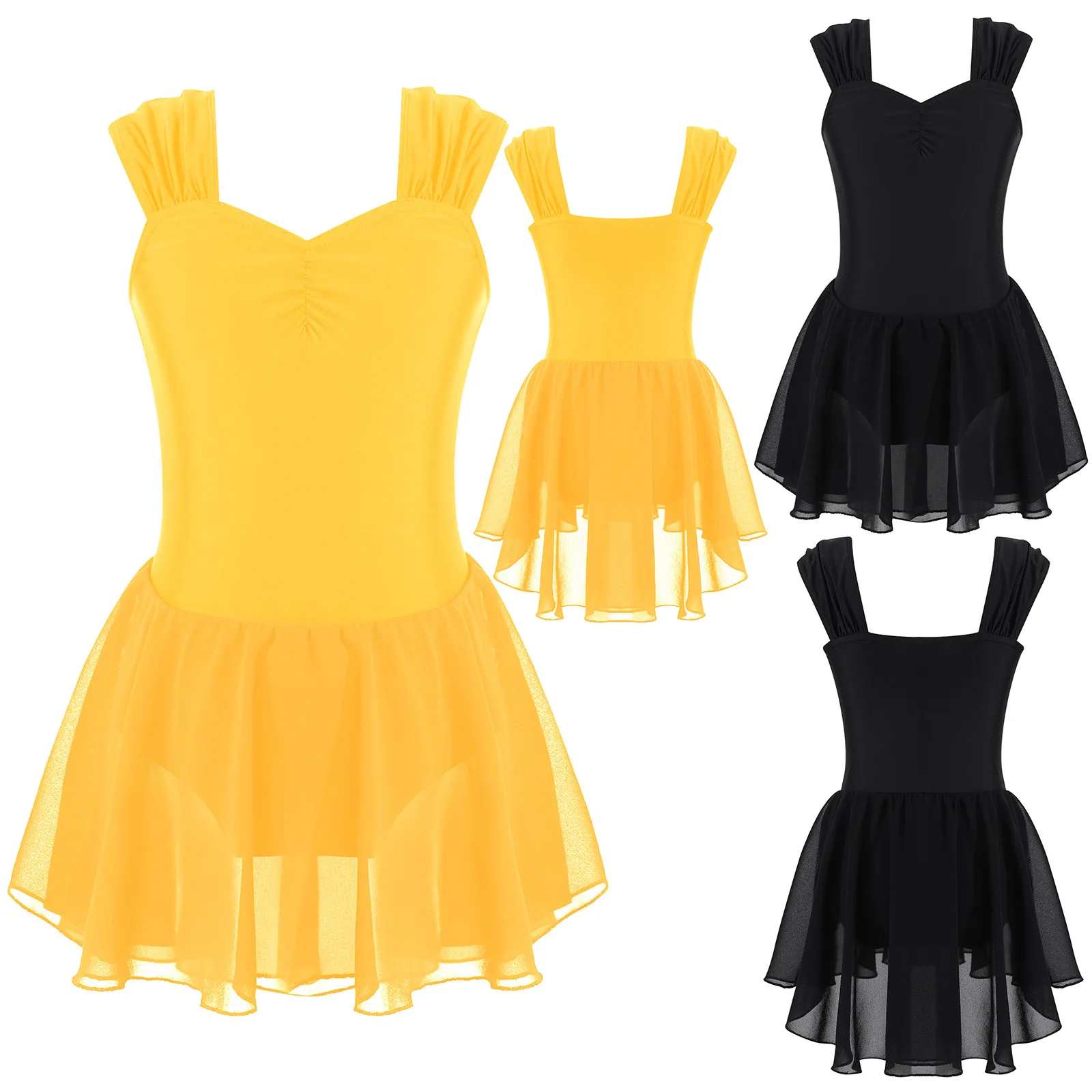 Leotardo de Ballet para niñas, Ropa de baile sin mangas, clase de baile, gimnasia, entrenamiento, disfraces de bailarina, vestido de tutú, ropa para