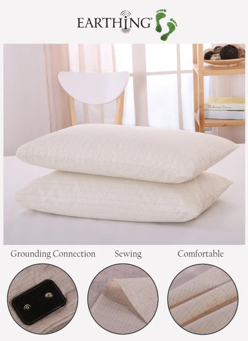 

Earthing Pillow Case beige color for kid Grounded Conductive kits For Health & EMF Protection