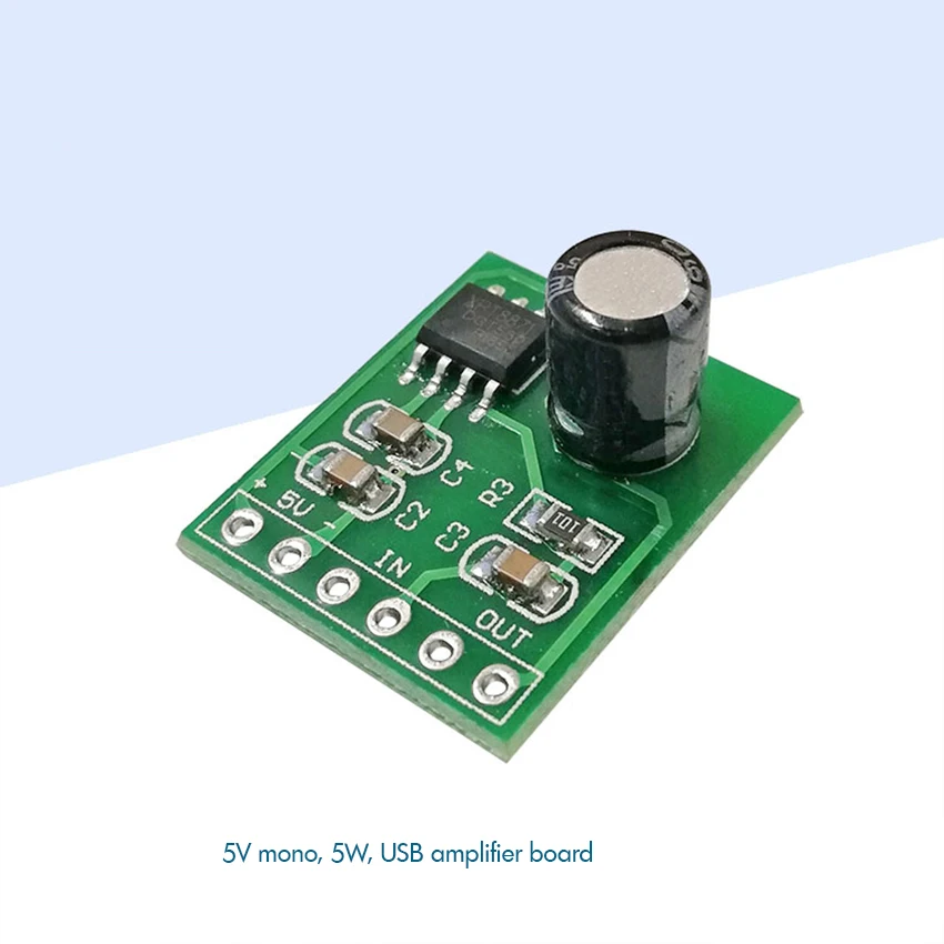 XPT8871 Mono Single Channel Digital Audio Power Amplifier Board 5V 5W DIY Speaker Amplifier Module Mini USB Amplifier Board - Image 2