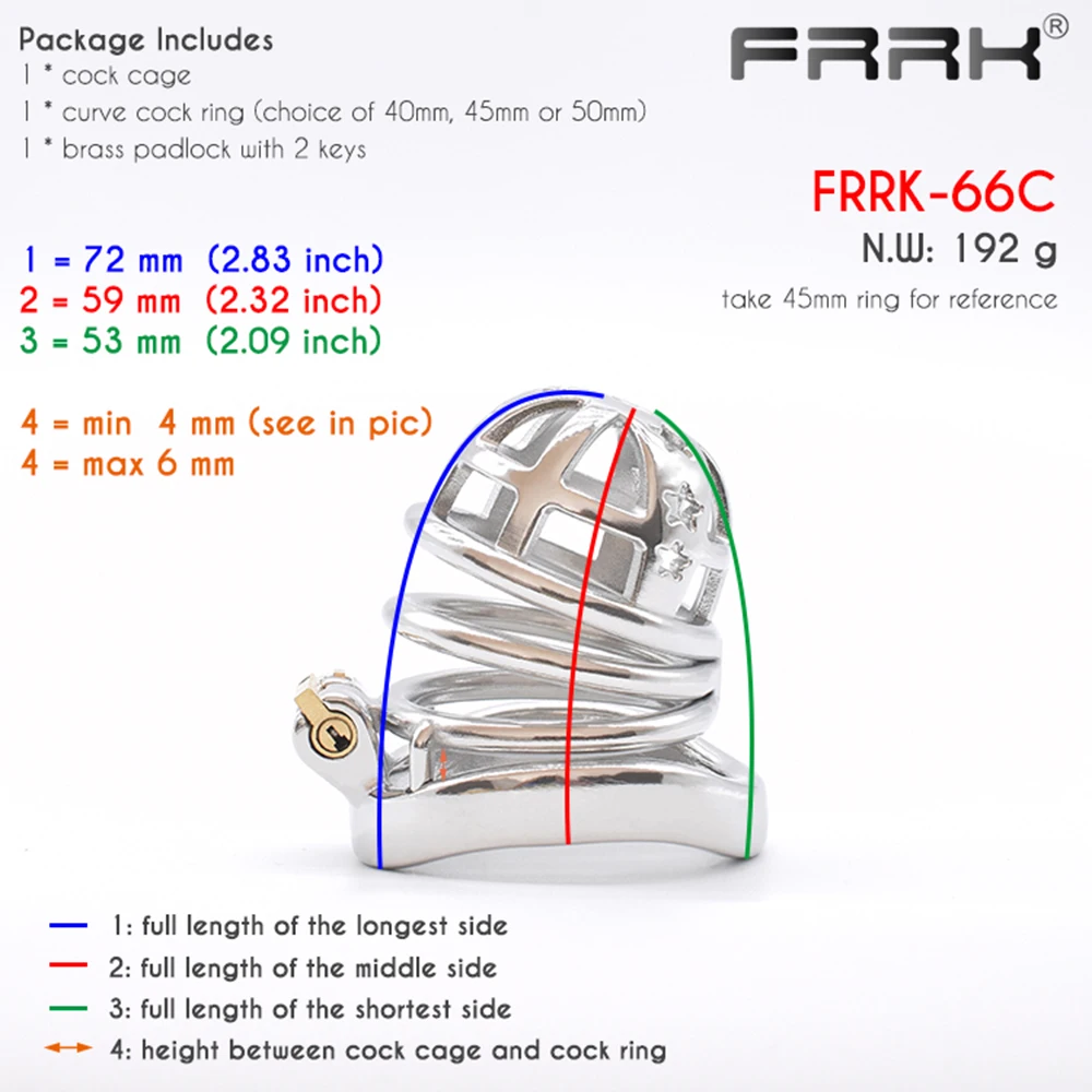 FRRK BDSM Toys for Couple Metal Male Chastity Cock Cage dia 37mm Adult Sex Shop Penis Rings Stainless Steel Bondage Belts