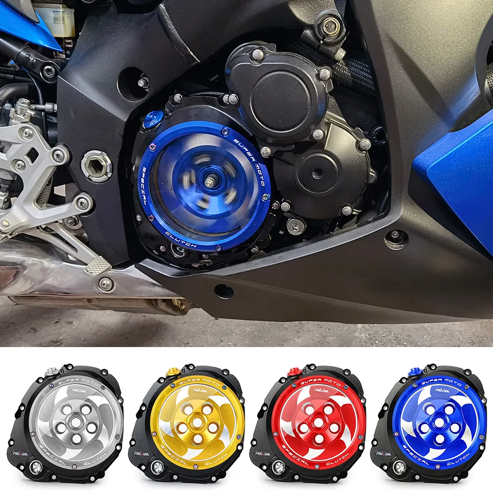 Clear Clutch Cover For Suzuki GSXS 1000 2016-2017 / GSXS 1000F 2015-2017 GSXS1000 GSXS1000F Motorcycle Engine Guard Protector