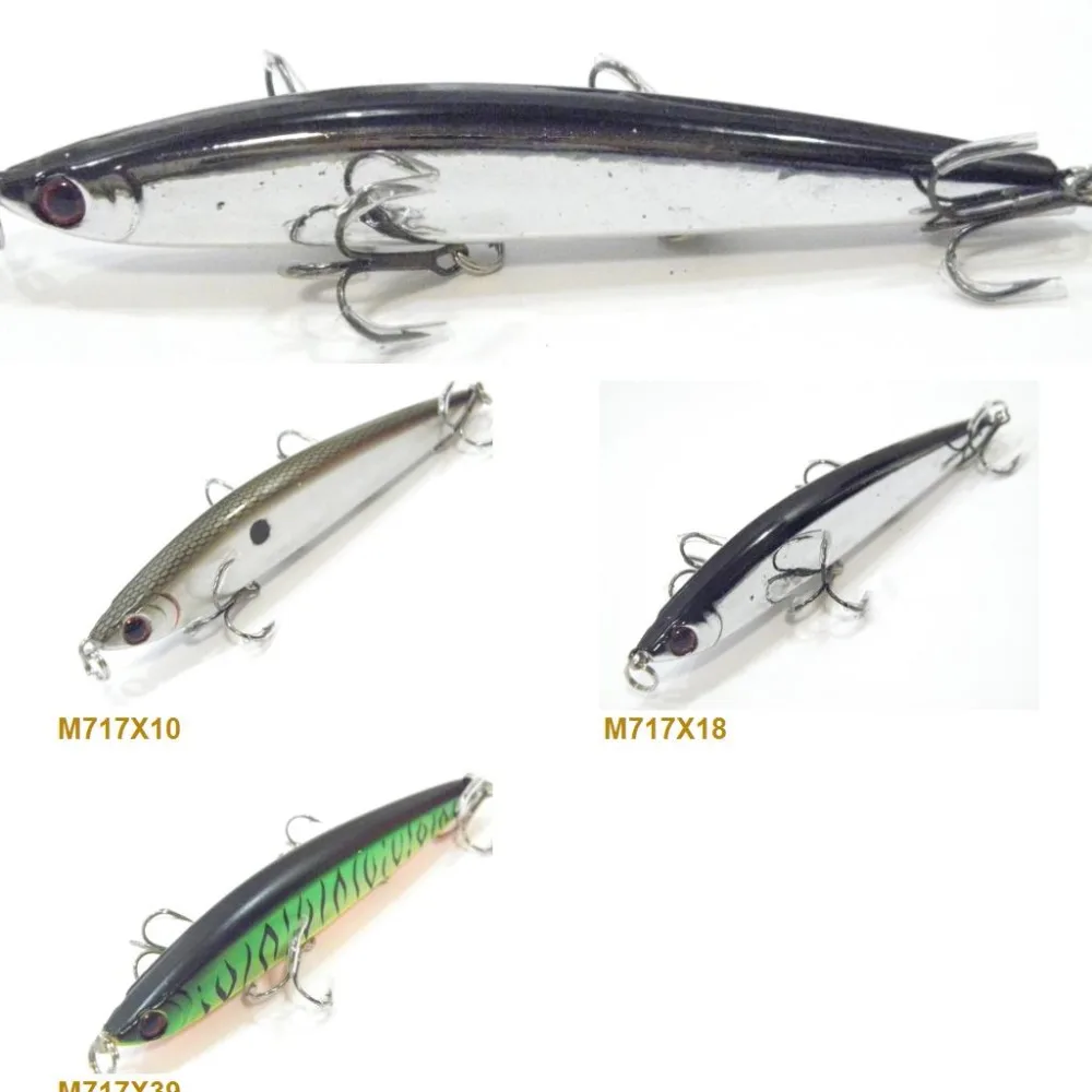 wLure 11cm 21.5g Minnow Twitch Hard Bait Heavy Sinking Long Casting Walk the Dog Epoxy Coating Fishing Lure M717