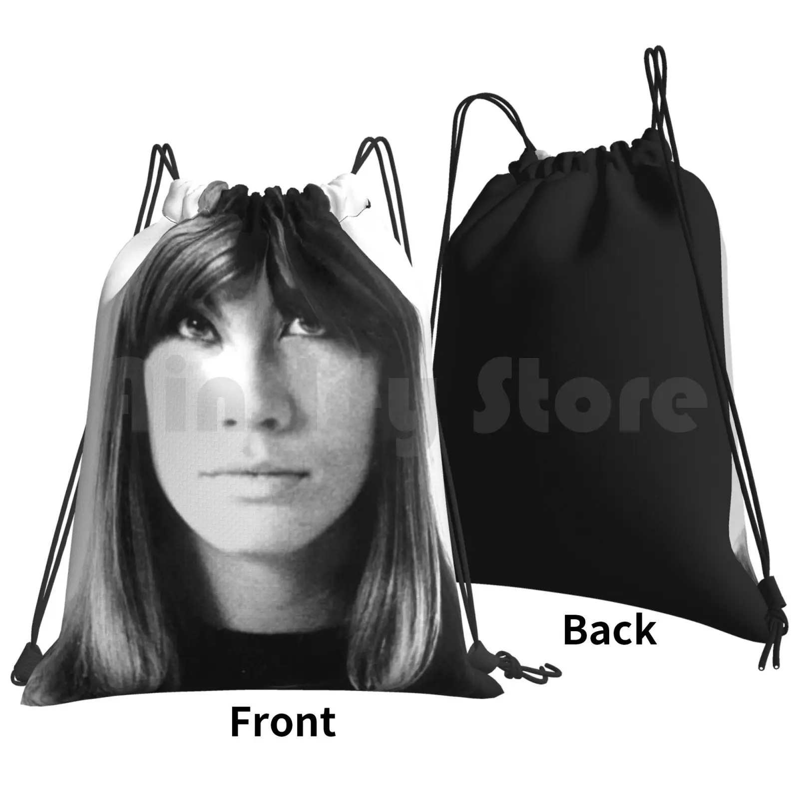 Fran ? Oise Hardy Backpack Drawstring Bags Gym Bag Waterproof Fran ? Oise Hardy Racing Helmet Formula Race Car Actress