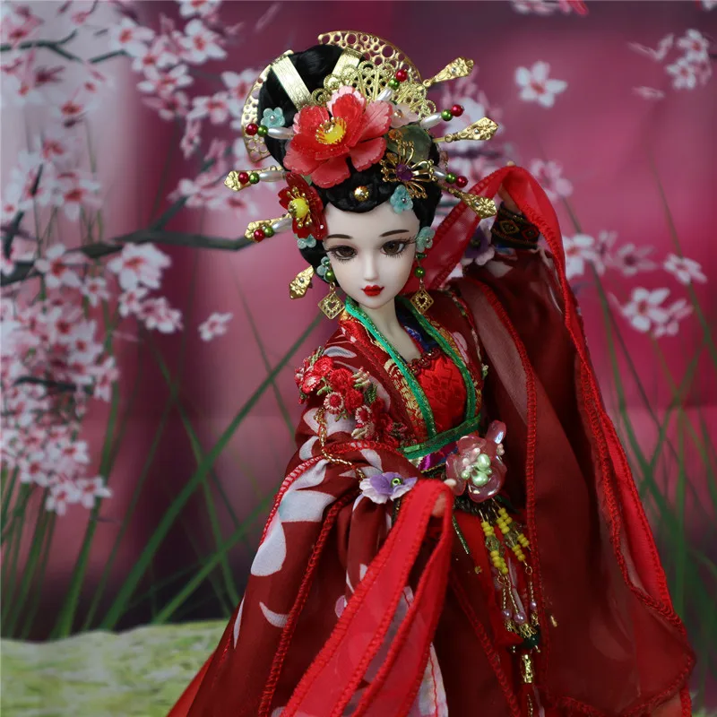 30CM Humanoid Doll Toy Original Costume Princess Court of Tang Dynasty Limited Collection of Handicrafts Birthday Gift for Baby