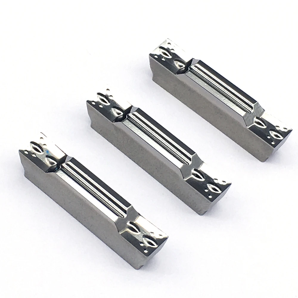MGMN400 M H01-Herramienta de torno CNC de procesamiento de aluminio, inserto de carburo de aluminio de ranurado de 4mm, 10 piezas de torneado, para soporte MGEHR
