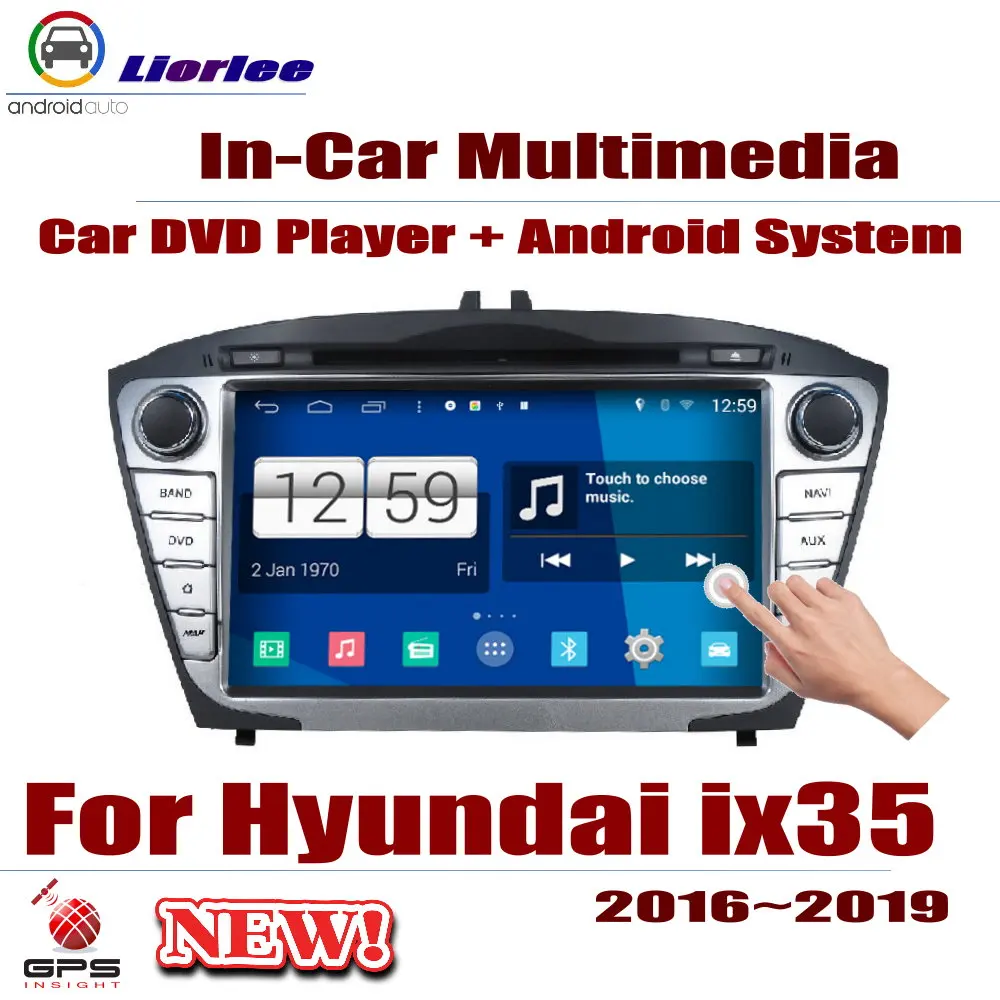 

For Hyundai ix35 2016-2019 Auto GPS Navigation Car Android Multimedia Player DVD Radio Stereo AMP BT USB SD AUX WIFI HD Screen