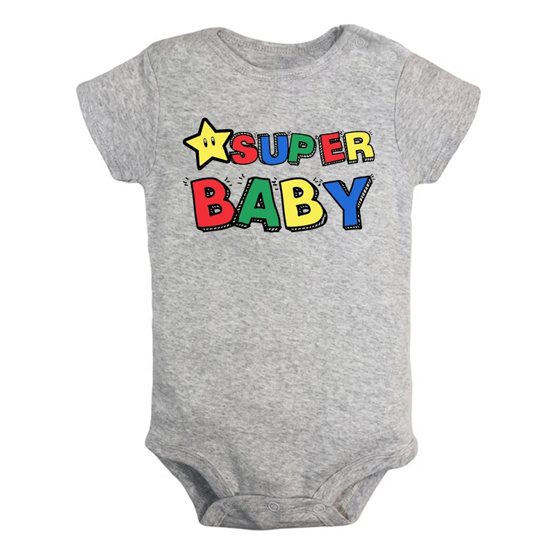 

Cartoon Cute Stars Super Baby Newborn Baby Girl Boys Clothes Short Sleeve Romper Jumpsuit Outfits 100% Cotton Christmas Gift