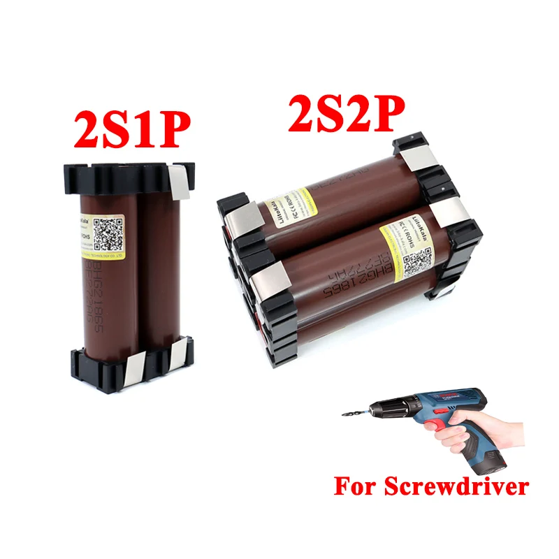 Liitokala 5v/7.4v 18650 HG2 2S1P 3000mah 2s2p 6000 2600mah 20アンペアワイヤレスドライバー電池溶接バッテリーパック