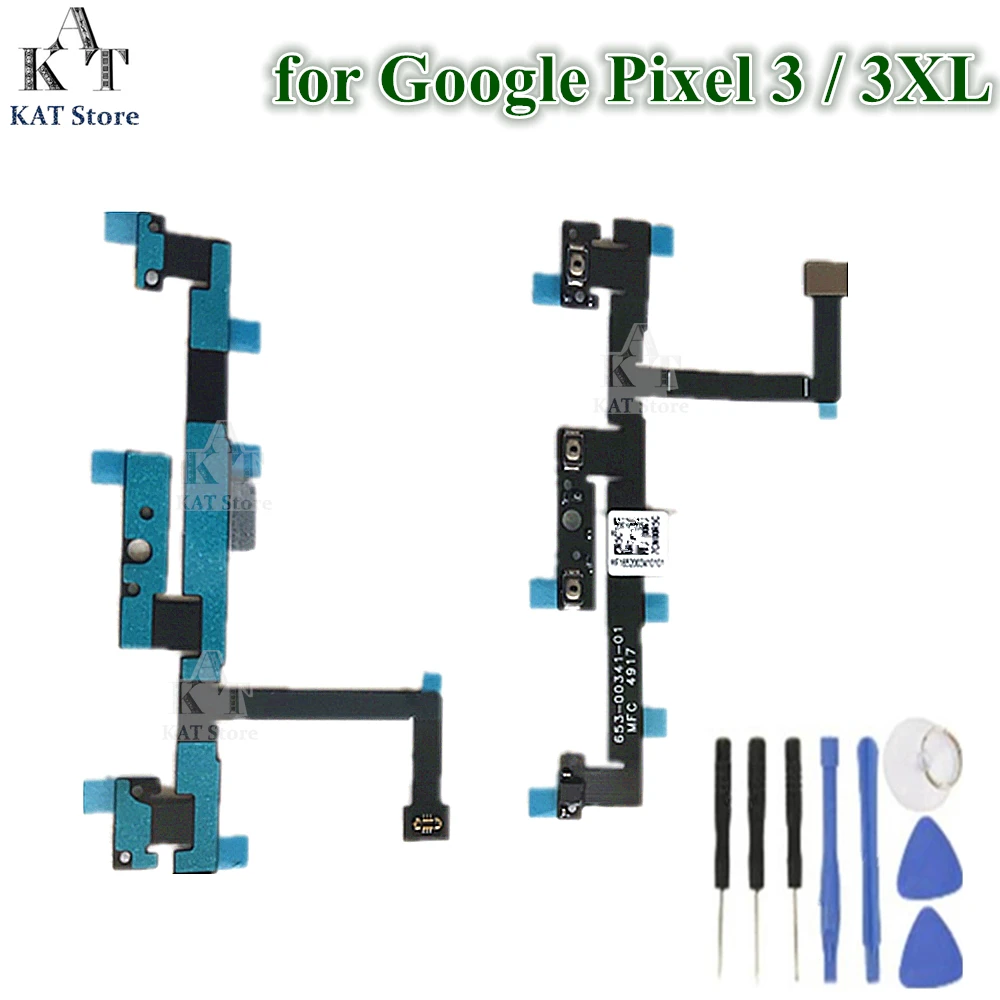 1 pcs 전원 볼륨 플렉스 구글 픽셀 3 픽셀 3xl pixel3 pixel3xl 전원 볼륨 버튼 on/off 스위치 사이드 키 플렉스 케이블