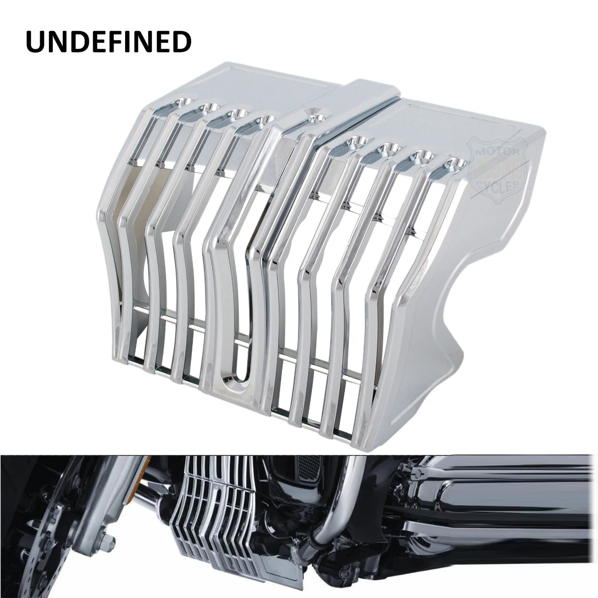 

Chrome Motorcycle Precision Coolant Pump Cover Trim Accent For Harley Touring Freewheeler Road King CVO 2017-2018 UNDEFINED