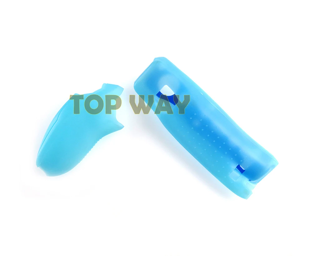 10 set per Nintendo Wii maniglia custodia in silicone protezione maniglia accessori di gioco controller joystick remoto custodia in silicone/manicotto