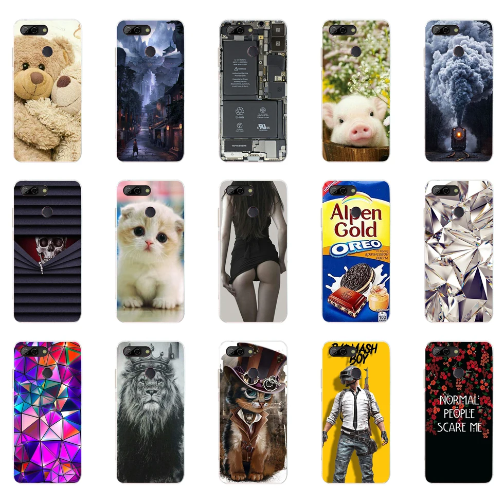 TPU Case For ZTE Blade V9 V 9 cute Cat Patterned cover for zte blade v9 5.7 inch Soft Silicone Back phone cases coque Fundas 6